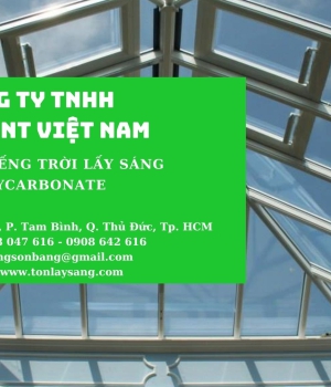 Toàn Thắng Sài Gòn - Chuyên cung cấp, lắp đặt tấm lợp lấy sáng cao cấp polycarbonate cho giếng trời 