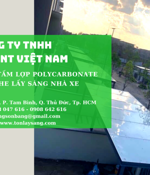 Tấm lấy sáng Polycarbonate ứng dụng hoàn hảo trong việc làm mái che lấy sáng phục vụ đời sống