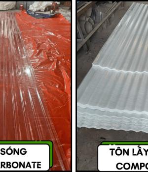 Các tính năng nổi trội của tôn sóng polycarbonate so với tôn lấy sáng composite thường