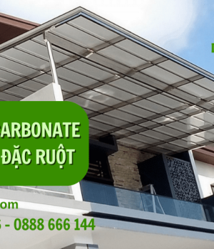 Tấm Polycarbonate Hàn Quốc đặc ruột - Vật liệu lấy sáng tối ưu, hiệu quả