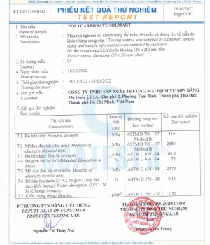 Tìm đại lý phân phối dòng Solmart thị trường Polycarbonate Miền Tây