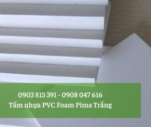 Tấm nhựa PVC Foam Pima Trắng