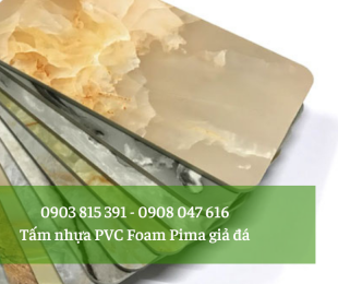 Tấm nhựa PVC Foam Pima giả đá